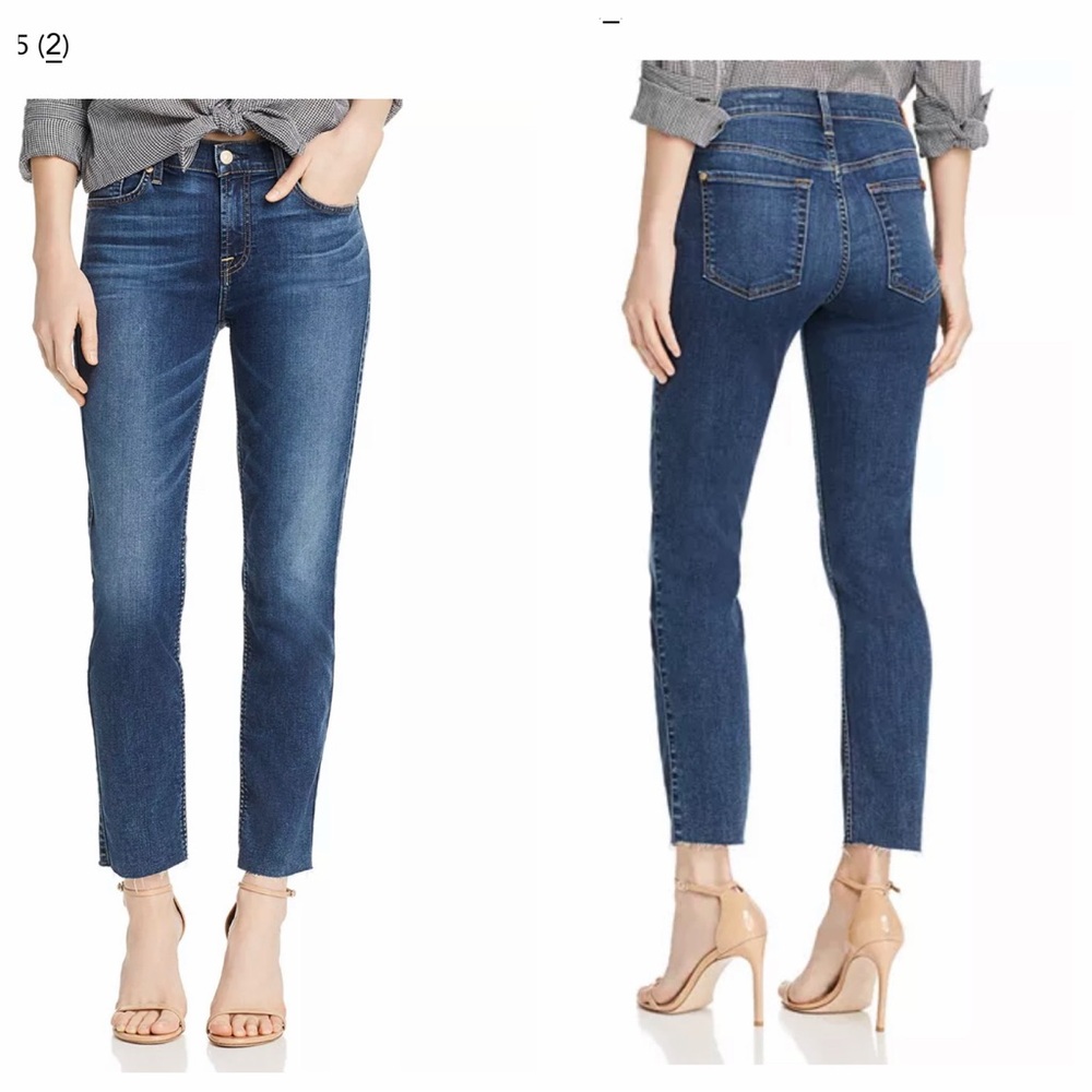 7 For All Mankind Women’s Skinny Jeans - Dark Blue Denim